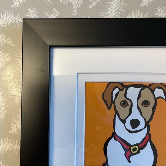 Jack Russell On Orange By Marc Tetro - Picture 9 of 9